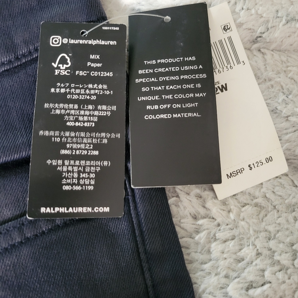 Ralph Lauren Black Label women's Jeans 22W navy NWT - Picture 6 of 13